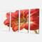 Designart - Vivid Red Amaryllis - Floral & Botanical Canvas Artwork